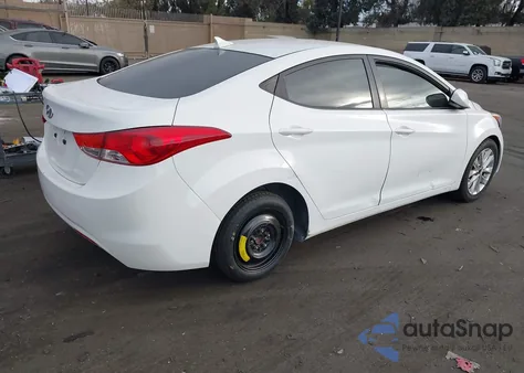 2012 Hyundai Elantra Gls from USA, damaged, VIN 5NPDH4AE0CH124756